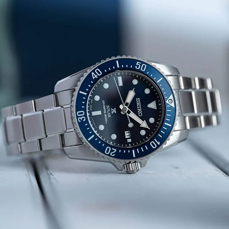 Seiko Prospex Solar Scuba Diver's Blue Dial Men’s Watch- SNE585P1